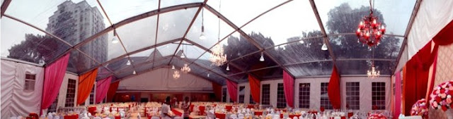see through canopy outdoor wedding KL