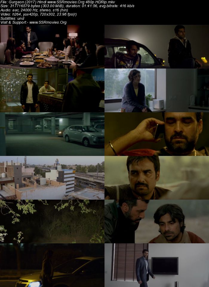 Gurgaon (2017) Hindi 480p HDRip 300MB