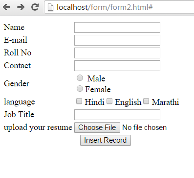 PHP FORM HANDLING