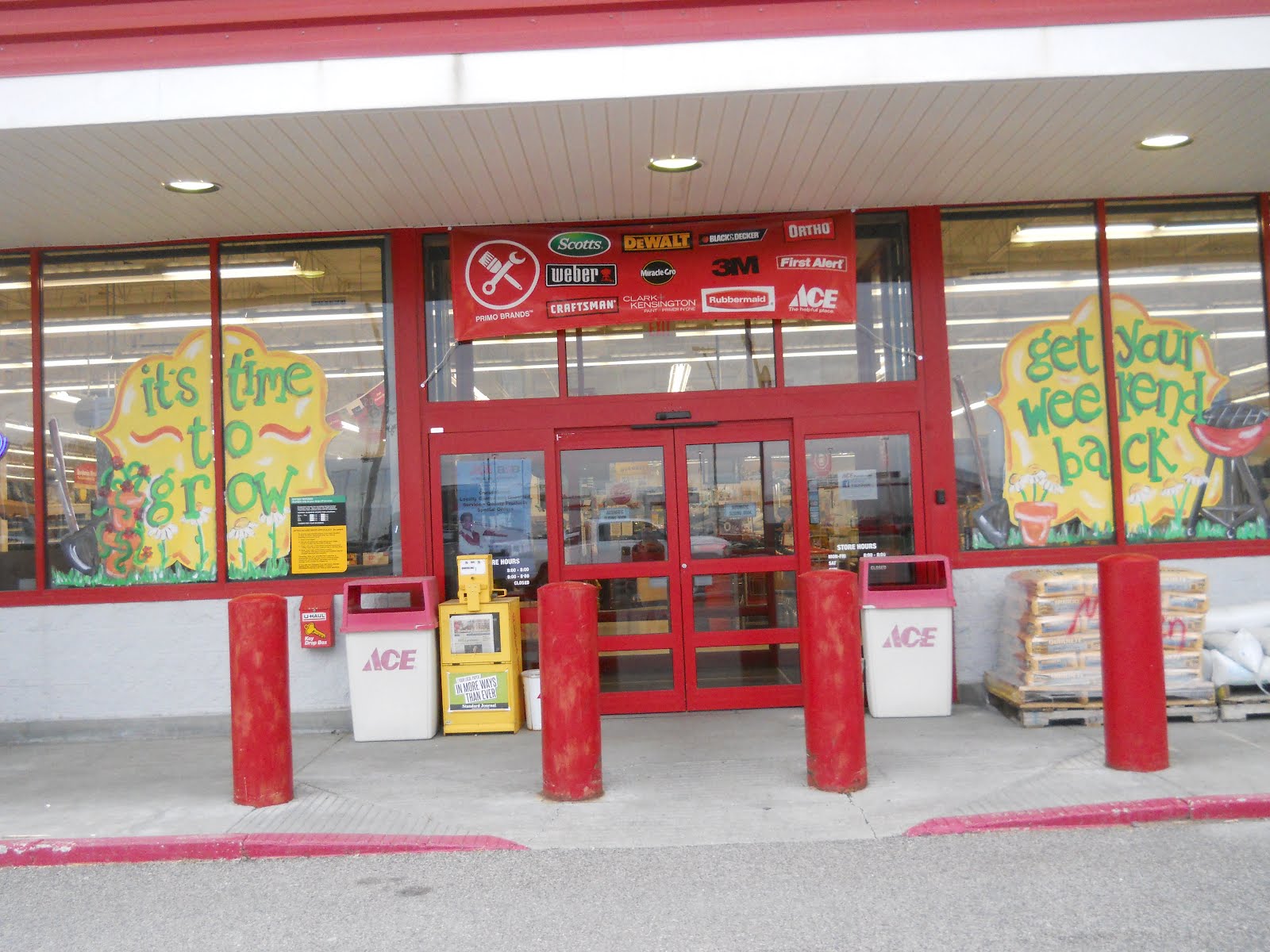 Glass Canvas Window Painting Ace Hardware