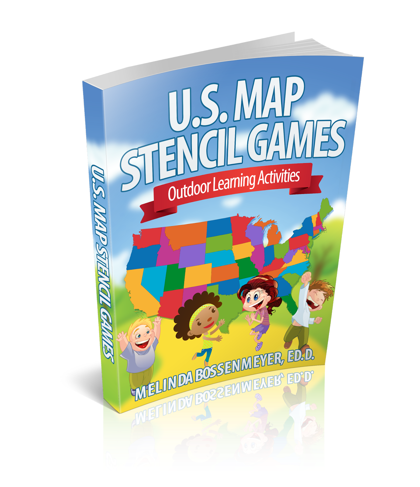 U.S. Map Stencil GAMES BOOK: Outdoor learning activities | Peaceful ...