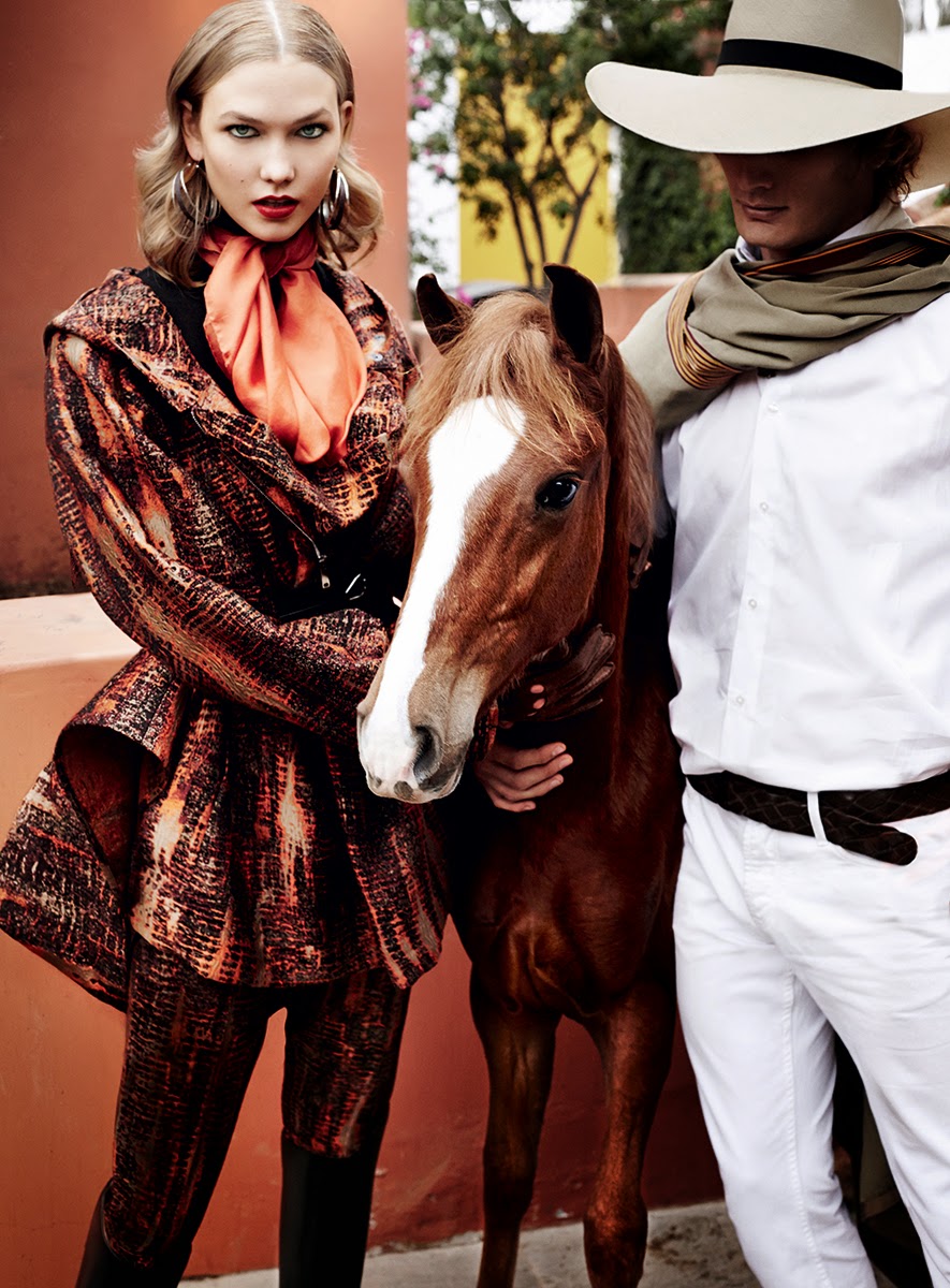 Jungle Inkk: Model Behavior in Vogue: Karlie Kloss and Chanel Iman