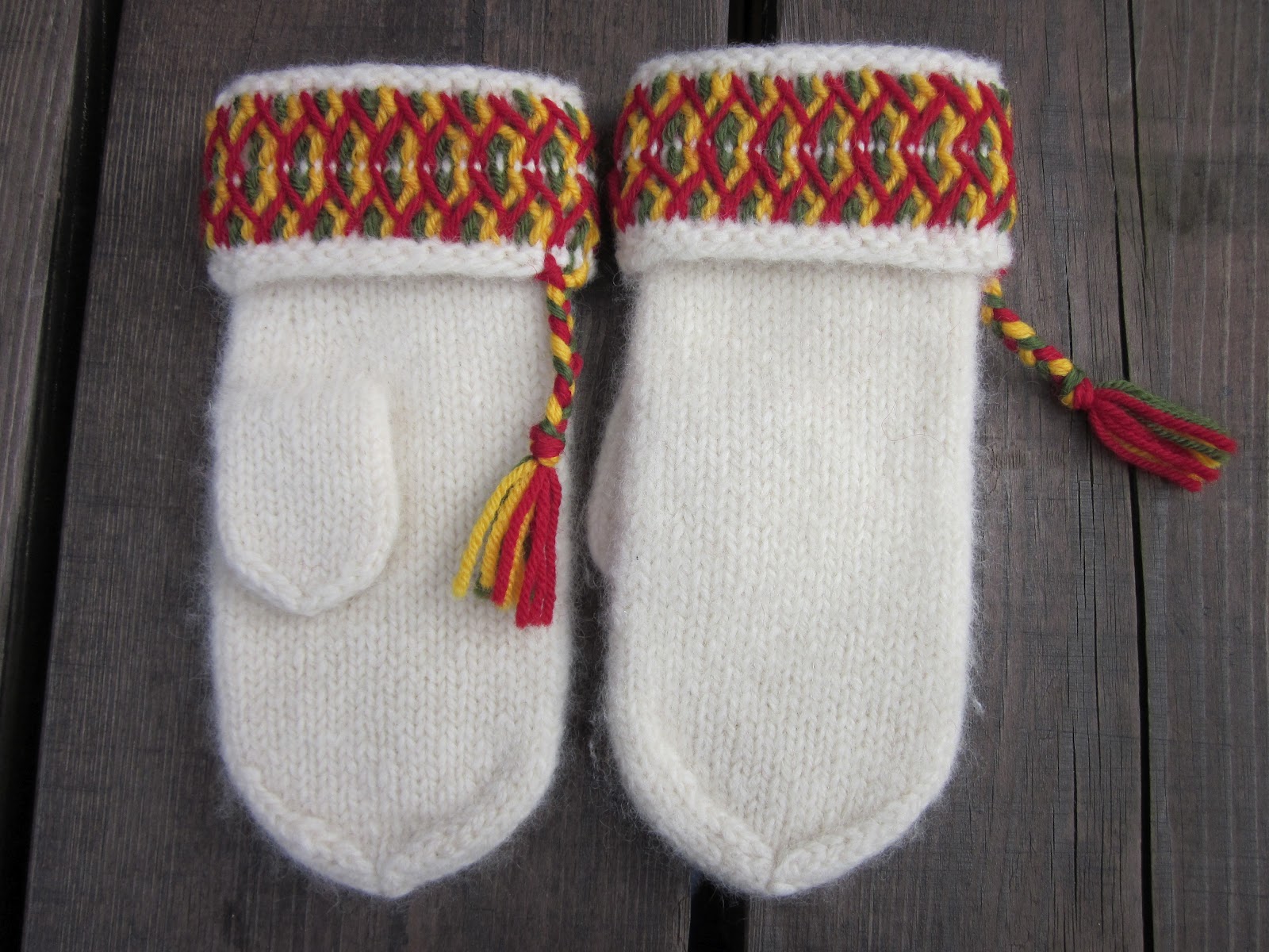 Lovikkavotter Med Mønster Bilde