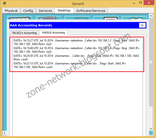 Zone Network Cisco Packet Tracer 6.1 Student Version