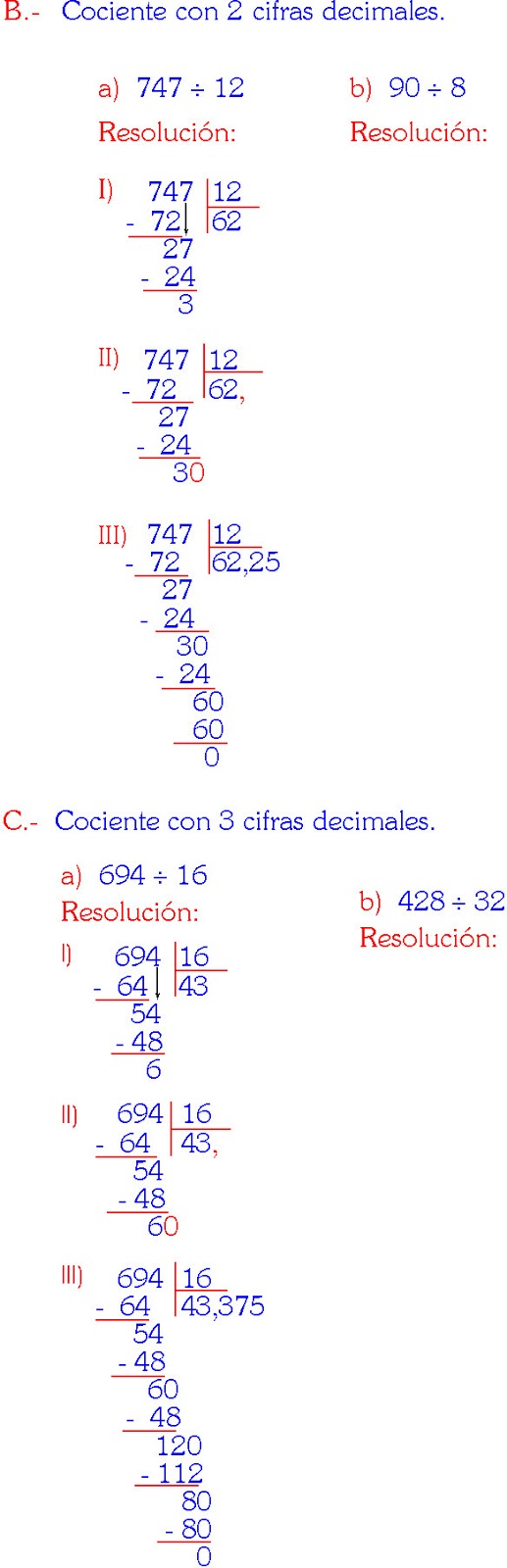 Divisiones De Dos Cifras Con Cociente Decimal Para Imprimir Images 4408