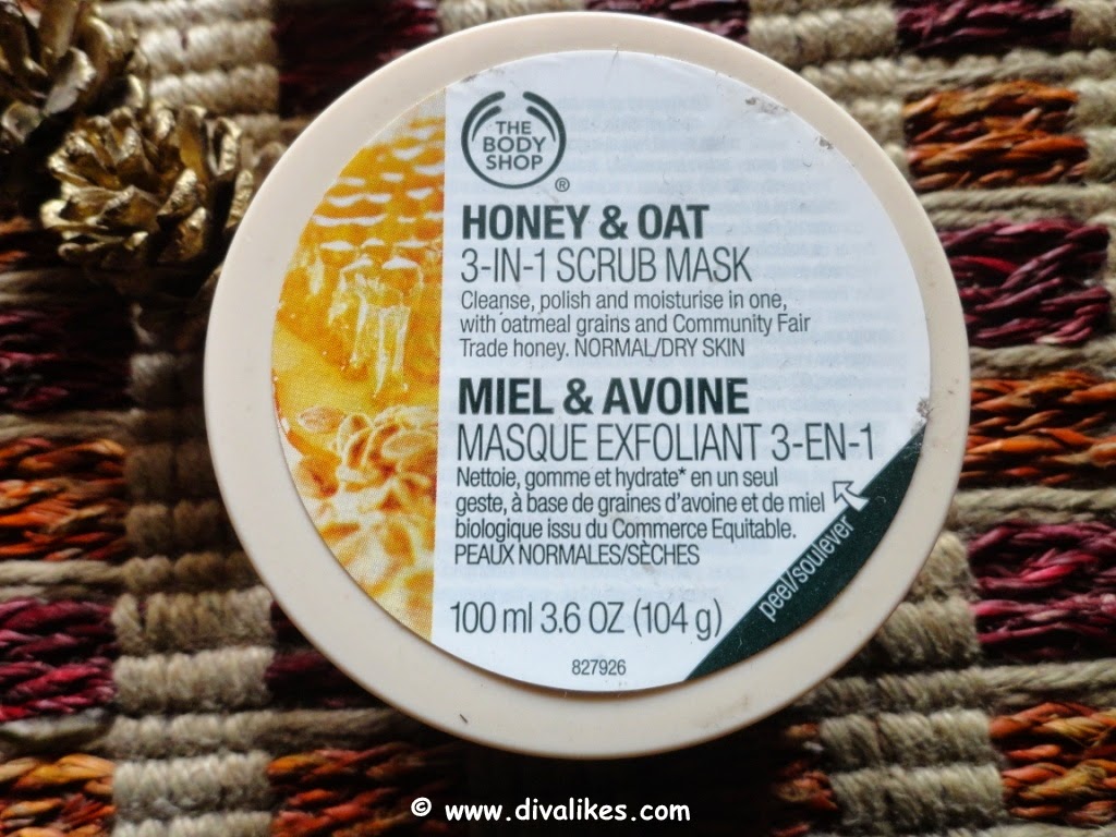 Body Shop Honey & Oat 3-in-1 Mask Review | Diva