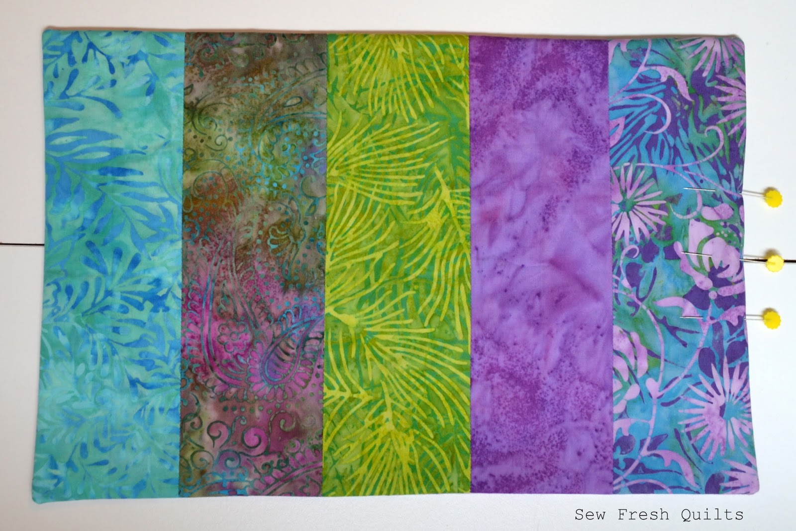 Sew Fresh Quilts Bindingless Quilted Placemats A Tutorial