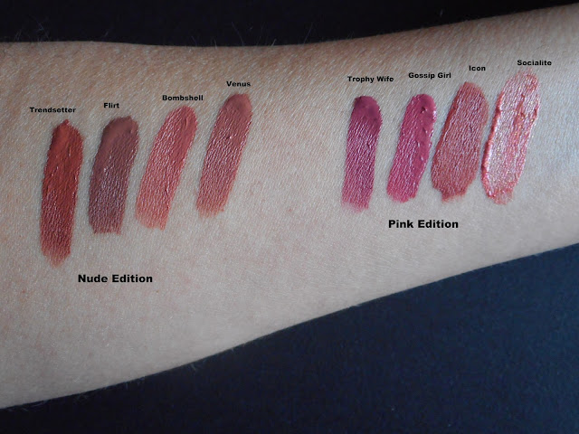 Huda Beauty Liquid Matte Minis swatches Huda Beauty Liquid Matte Minis swatches