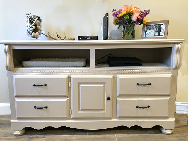 Turning A Dresser Into A Farmhouse Tv And Cable Box Stand