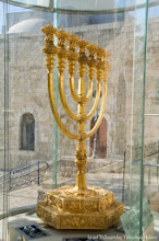 THE GOLDEN MENORAH, ONE OF ISRAEL'S GREAT TEMPLE TREASURES.
