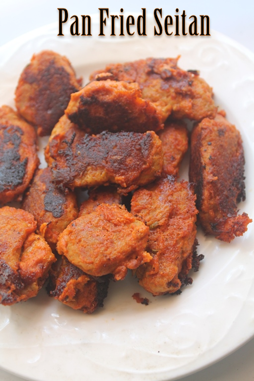 Pan Fried Seitan Recipe Vegetarian Wheat Meat Recipe Yummy Tummy