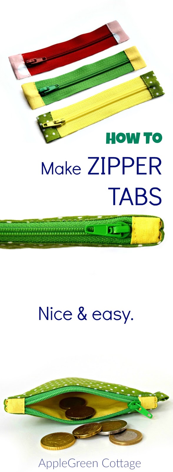 Zipper Tabs And How To Shorten Zippers AppleGreen Cottage