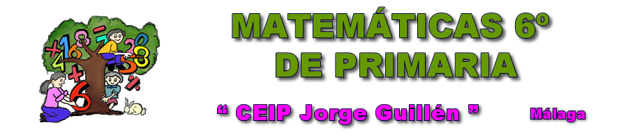 Matemáticas 6º de Primaria CEIP Jorge Guillén