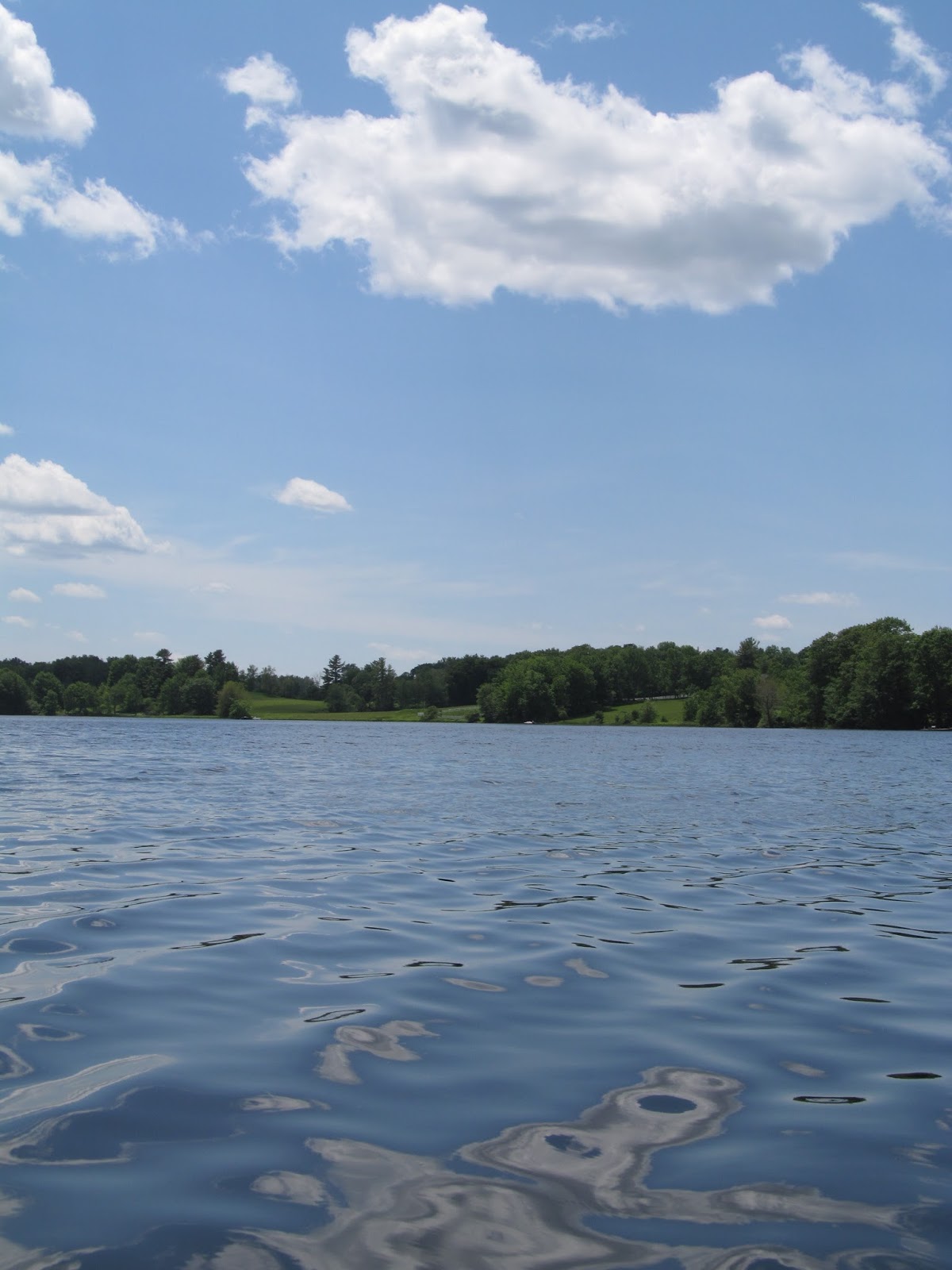 Recreational Kayaking in Maine Upper Pleasant Pond, Richmond, Maine