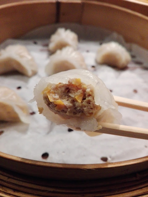 Jiaozi (translucide) au porc et piments escabeche