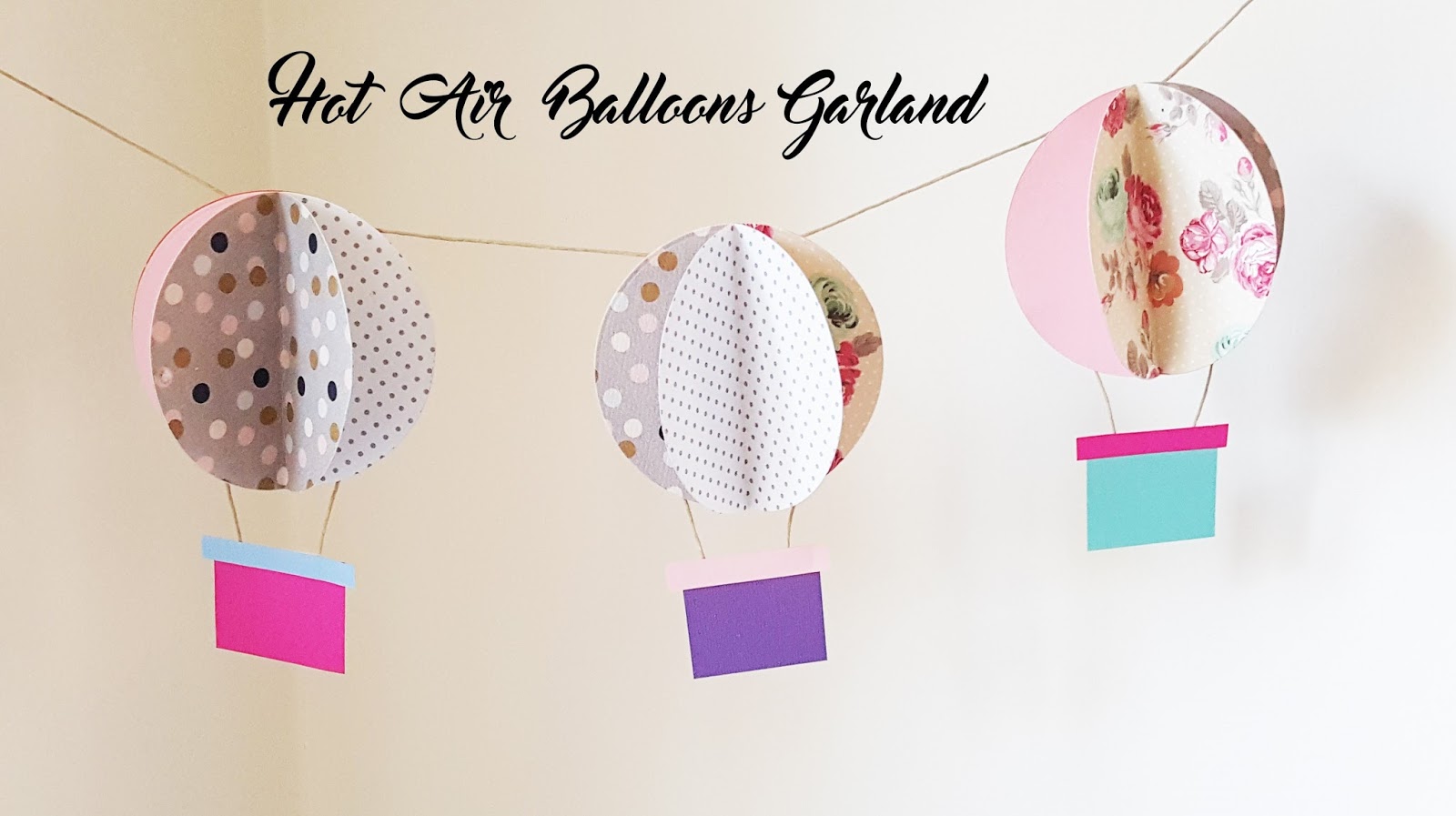 Hot Air Balloon Garland by Alexia Misso Craftwell Blog