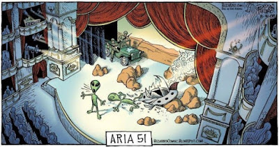 Meme de humor sobre la ópera y el Área 51
