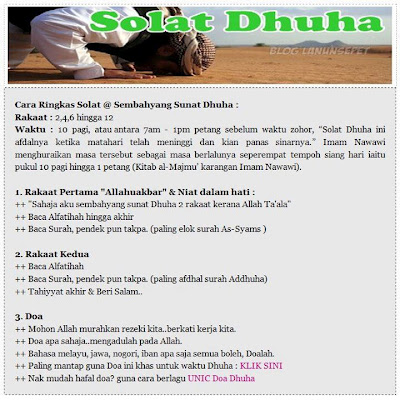 Sholat Dhuha Berapa Rakaat Dan Niat