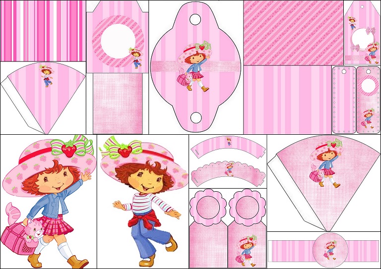 Strawberry Shortcake Free Printable Backgrounds Image And Free Party Printables Oh My Fiesta In English