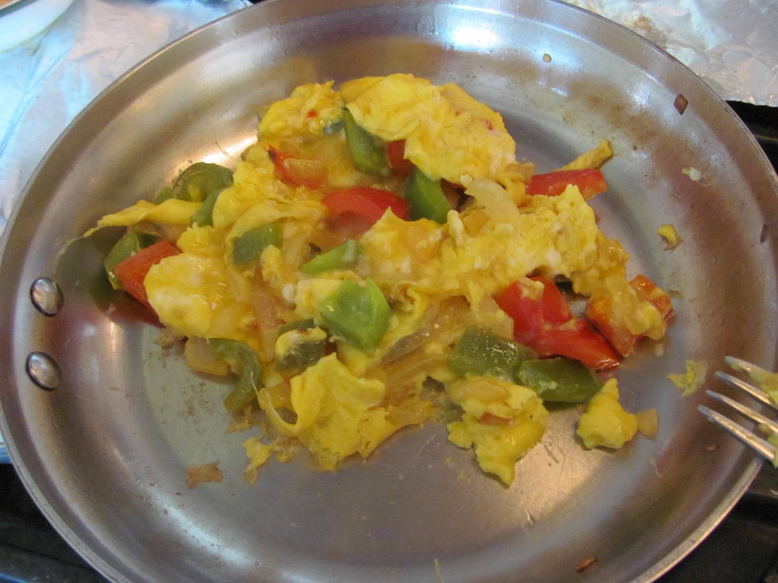 Eggs with Peppers and Onions