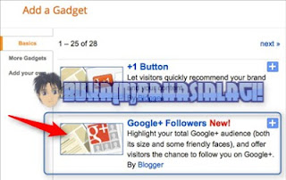 add google+ followers gadget