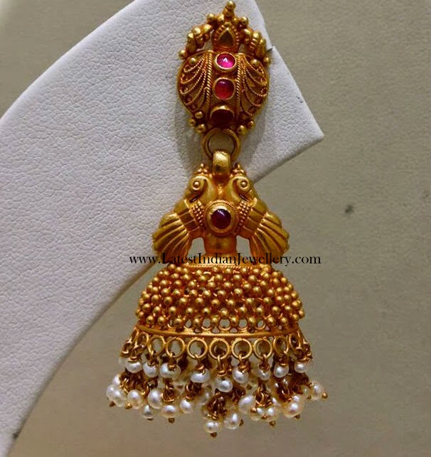 Flipkart.com - Buy Anish Designer golden Jhumka earrings for women Party  wear earrings Jhumka earrings fancy big for wedding Traditional Jhumka gold  Alloy Jhumki Earring Online at Best Prices in India