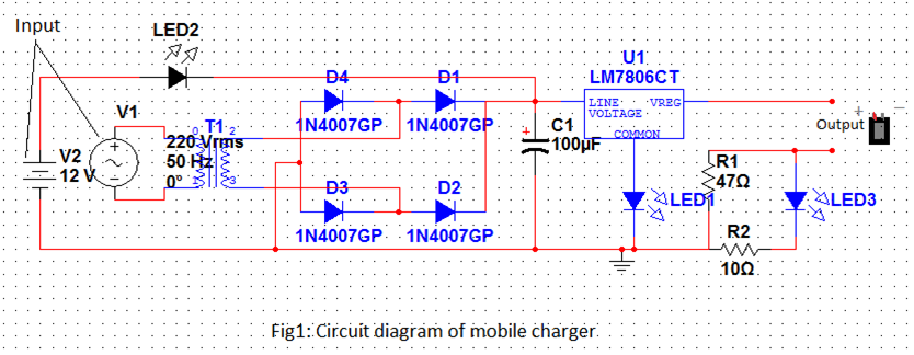 Some Projects: Mobile charger circuit design