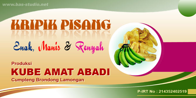 Desain Label Kemasan Makanan Ringan