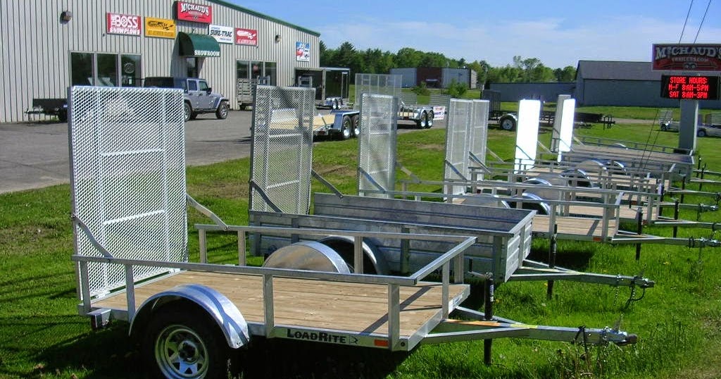 Michaud's Trailers Winslow Maine Load Rite Galvanized Utility Trailers