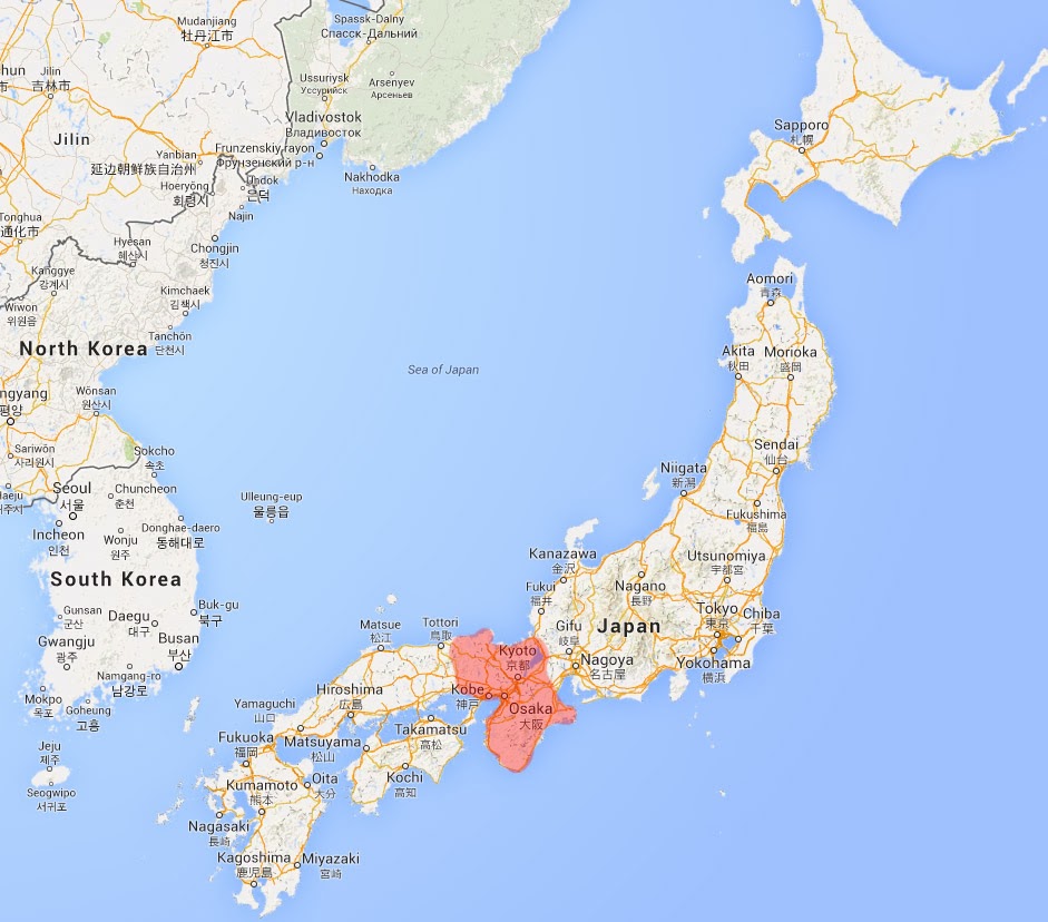 City map Osaka Japan 13 ai