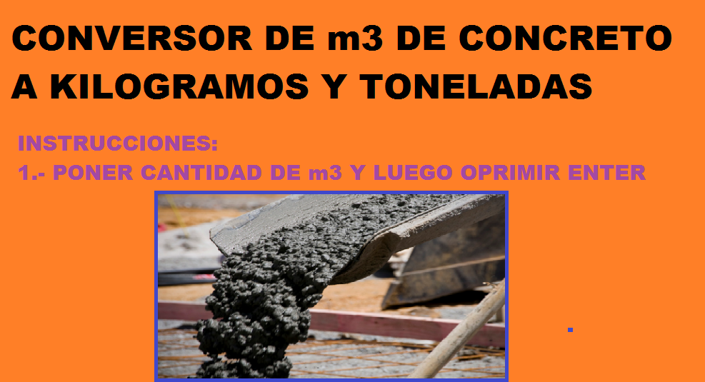 conversor-de-m3-de-concreto-a-kg-y-ton
