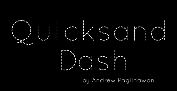 Afternoon Delight Quicksand Dash Font 