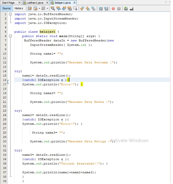 mfadhlisblog Tutorial Menggunakan Bufferedreader Pada Java NetBeans