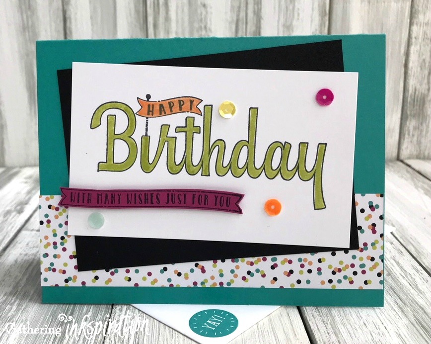 Gathering Inkspiration: Stampin' Up! Birthday Wishes For You