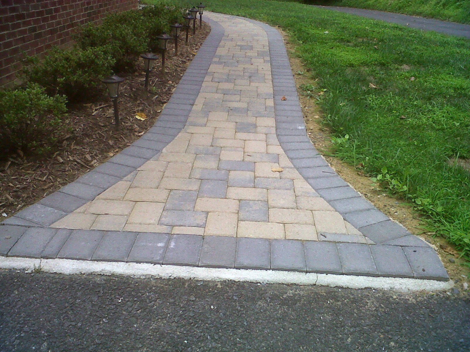 BEAUTIFULL YOUR HOME WITH INTERLOCKING PAVERS Walkway In 6x9 Tan 6x6-and-6x9-patio-paver-pattern-outdoor-inspiration-pinterest