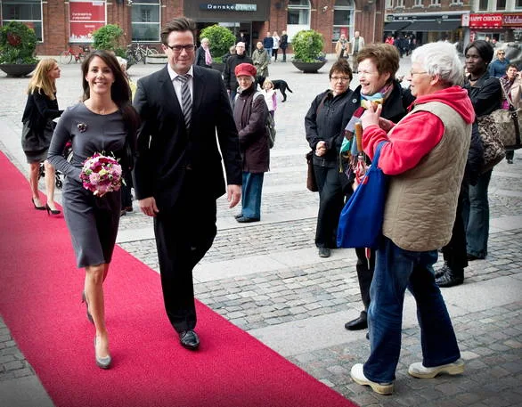 Princess Marie wore LNA Long Sleeved Blair Jersey Dress at the 50th anniversary of the Danish Epilepsy Association.
