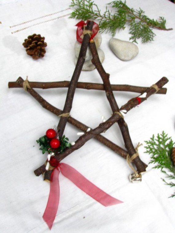 Pentagram Angels Dolls Wooden Crafts Christmas Pendants Xmas Gifts Home Dec P4D4 