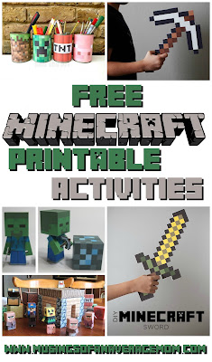free minecraft printables