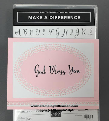 Stampin' Up! Delightfully Detailed Laser-Cut Specialty Paper Make A Difference