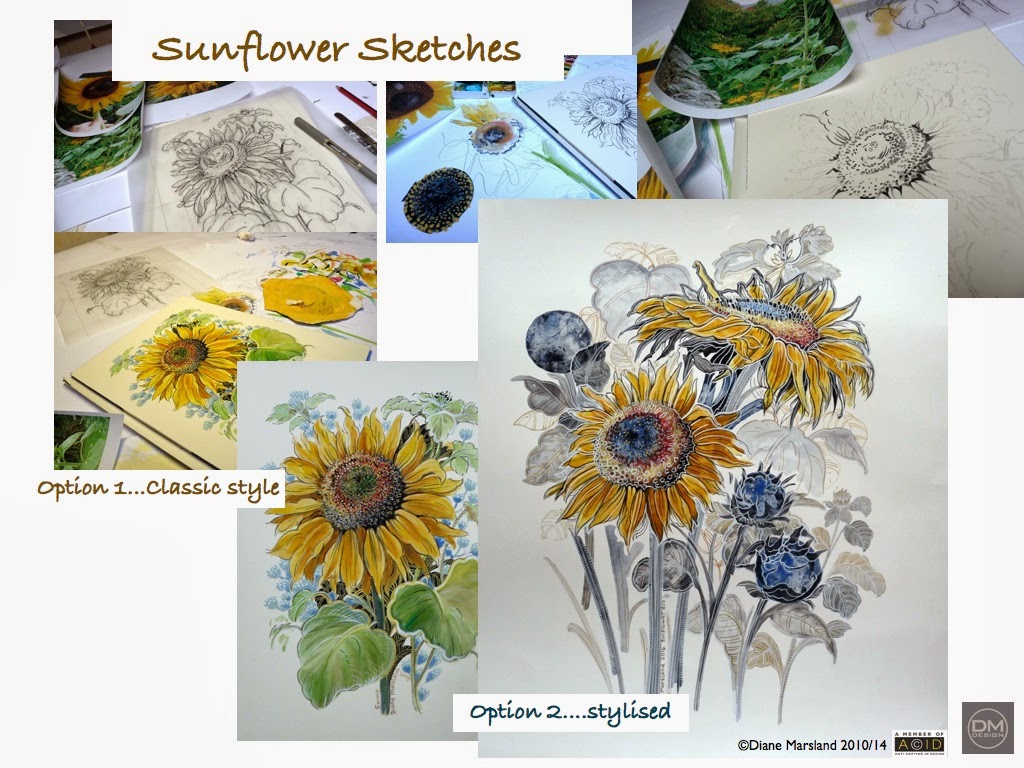 Sunflower Sketches....