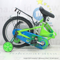Sepeda Lipat Anak Evergreen EG116 Ben 10 16 Inci Green