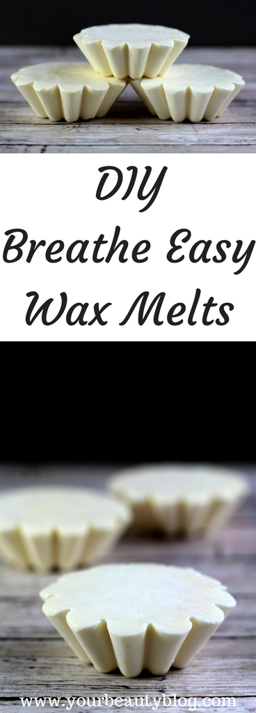 Get sinus relief with these DIY breathe easy wax melts.  