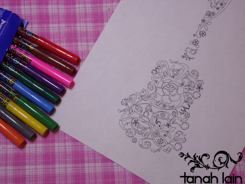 Guitarra para colorear