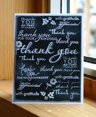 paper psychosis: Chalkboard Thankyou