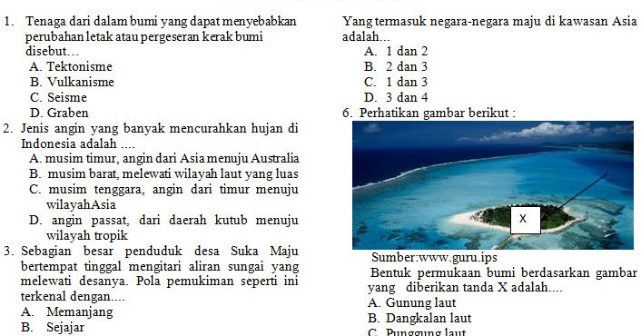 Kumpulan Soal Latihan Usbn Ips 2019 Ktsp Mgmp Ips Indramayu