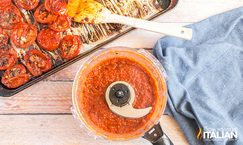 Roasted Tomato Sauce (Best Ever) + Video
