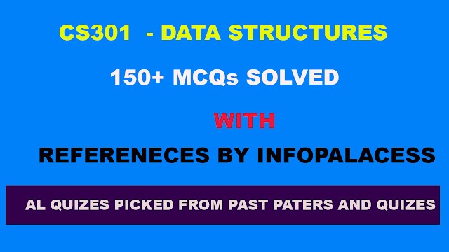 CS301 150+ Solved MCQs with References CS301 Quiz 1 Spring 2019