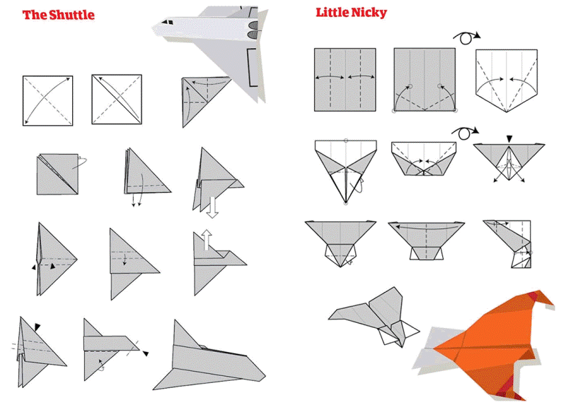 Aviones De Papel Que Vuelan Mucho Y Alto Y Faciles De Hacer Flores De Papel