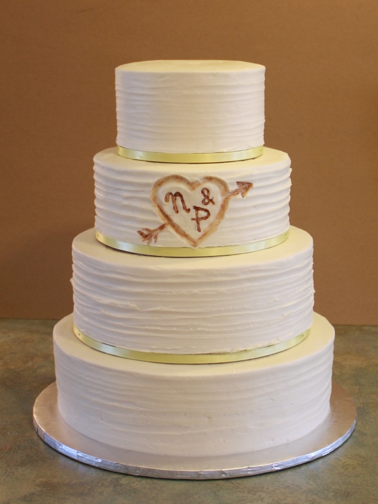 Party Cakes Rustic 4Tier Wedding Cake