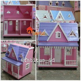 Rumah Boneka Barbie Ardella Flat Roof